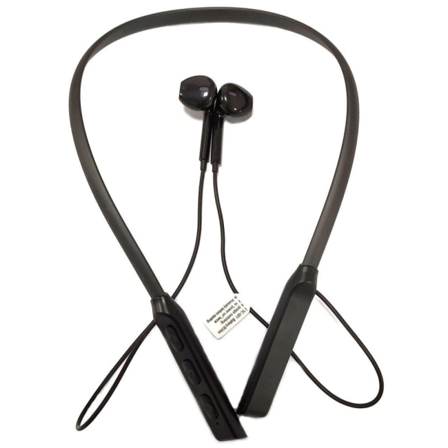 BE5 Auriculares originales deportivos negros con banda para el cuello, auriculares inalámbricos con banda para el cuello