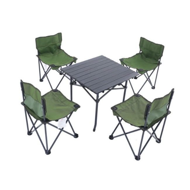 szabadtéri önvezető túra Grill asztal és szék készlet Hordozható összecsukható piknik asztal és szék készlet