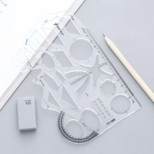 nagy pontosságú PC PVC PET PP ABS műanyag sablon lap műanyag rajz szemészeti vonalzó