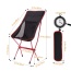Cadeira de praia dobrável leve para acampamento ao ar livre