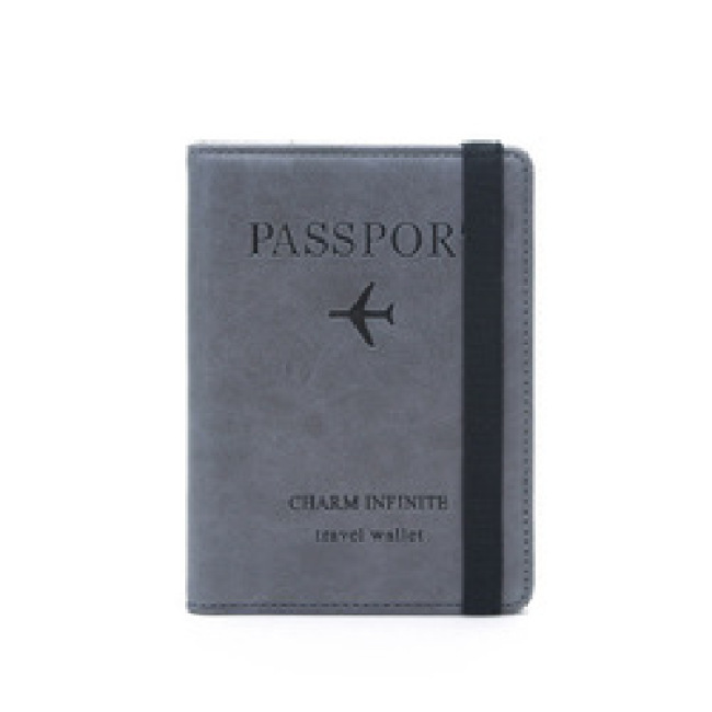 Bőr kártya pénztárca útlevéltasak, RFID blokkoló útlevéltartó
