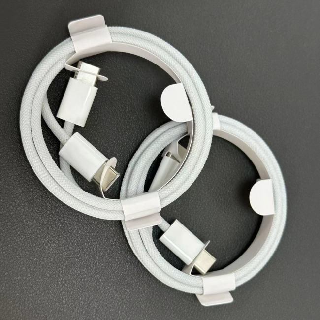 Cabo do carregador do Pd 60w tipo C para o cabo de carregamento USB-c do iPhone 15, cabo de carregamento do telefone