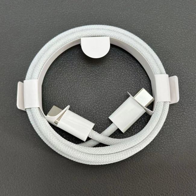 Cabo do carregador do Pd 60w tipo C para o cabo de carregamento USB-c do iPhone 15, cabo de carregamento do telefone