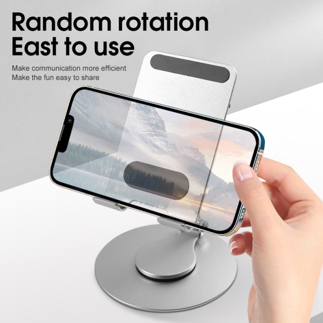 Складная подставка для настольного телефона, вращающиеся на 360° алюминиевые держатели для мобильных телефонов