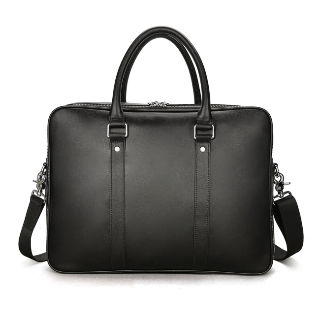 Черная мягкая деловая сумка из натуральной кожи для мужчин, маленькая тонкая сумка на плечо, портфель из яловой кожи, сумка для ноутбука