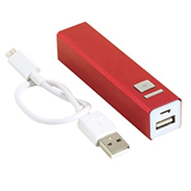 USB Slim Portable Powerbank Custom Logo Mini Charger Power Bank 2600mah