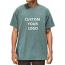 Custom printed oversize men's t-shirts, 60 cotton 40 polyester blend soft t shirt