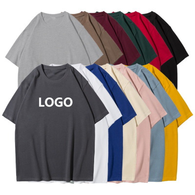 Custom printed oversize men's t-shirts, 60 cotton 40 polyester blend soft t shirt