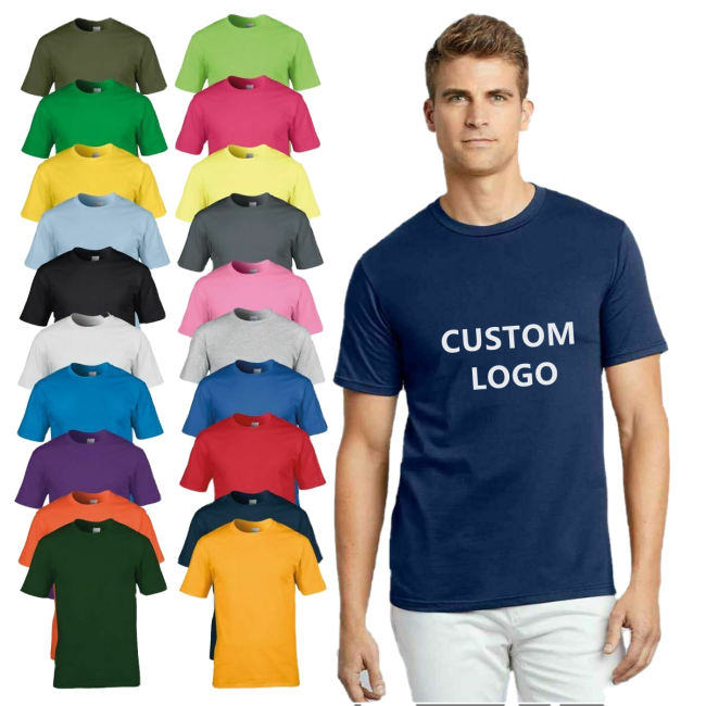 Мужские футболки большого размера с принтом на заказ, мягкая футболка из смеси 60 хлопка и 40 полиэстера