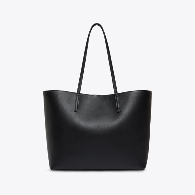 Luxury Waterproof Durable Vegan Leather Women'S Handle PU Tote Bag Work With Custom Printed Logo