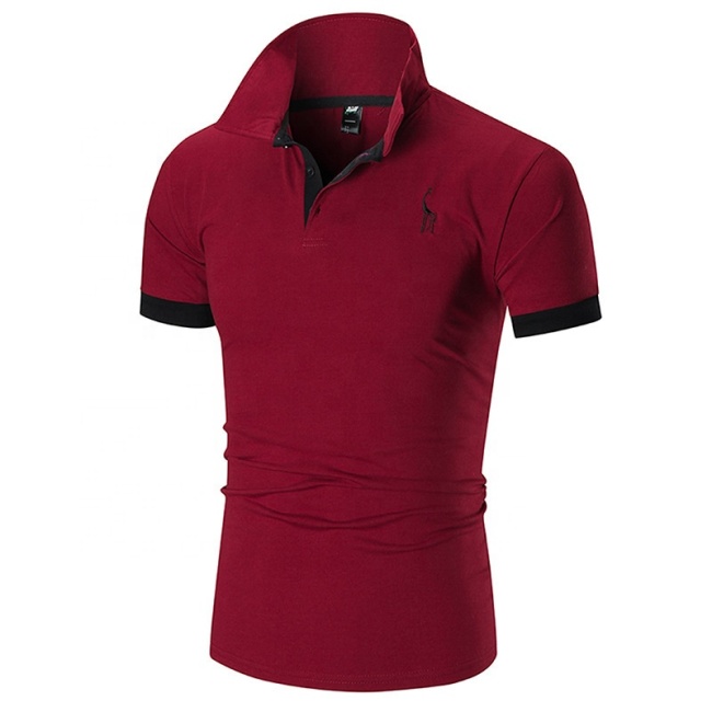 Polos de uniforme de color sólido de poliéster de diseño de venta caliente, polo de golf para hombre con logotipo personalizado