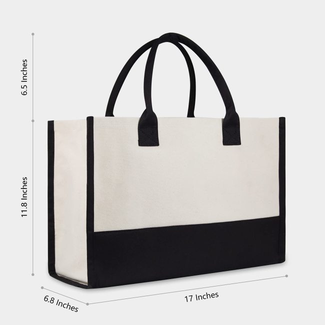 Персонализированная первоначальная пляжная сумка холста, сумка Тоте подарка с монограммой для женщин