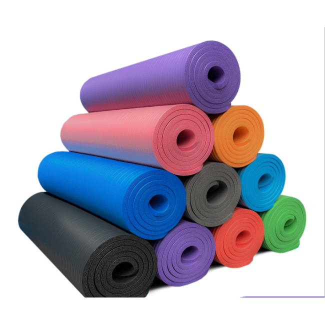 Экологичный 10 мм 13 мм 15 мм резиновый большой коврик для йоги серый nbr пилатес путешествия фитнес нескользящий коврик для йоги