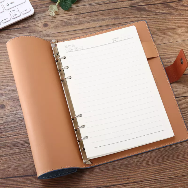 Caderno executivo planejador de pasta de diário de negócios