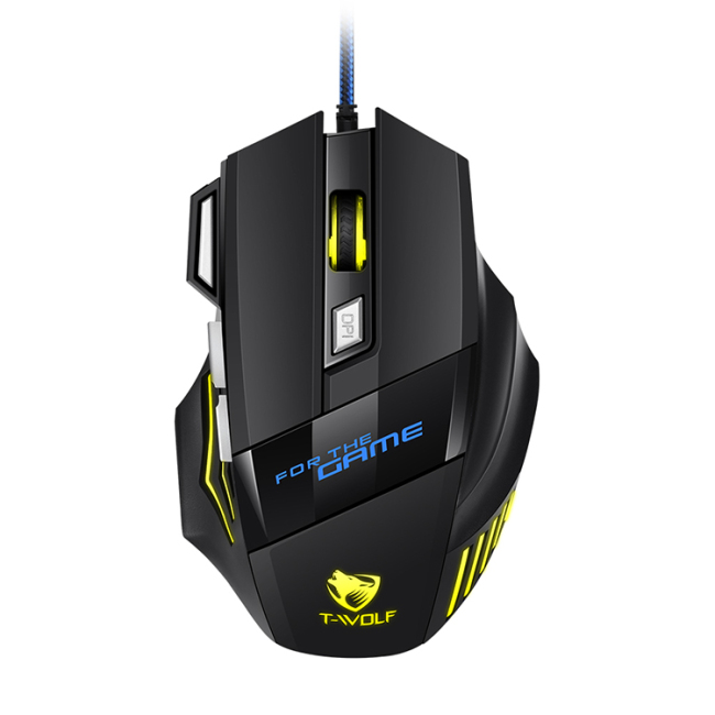 M1C Mechanical Wired Gaming Mouse 6Keys Wired Ergonomic Mouse Gamer RGB Backlit Glowing Gaming Mouse USB 3600dpi