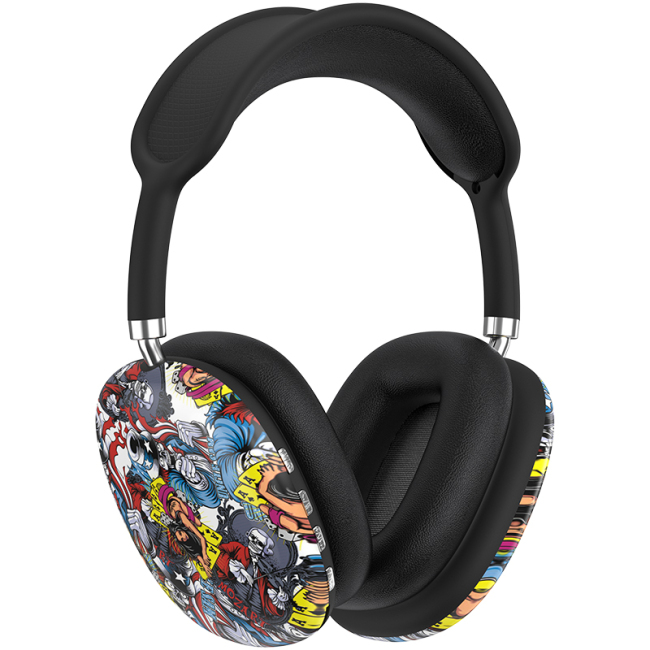 P9 Pro Max vezeték nélküli fejhallgató mikrofonfestékkel karácsonyi ajándék fejhallgató fülre sztereó hifi basszus fejhallgató