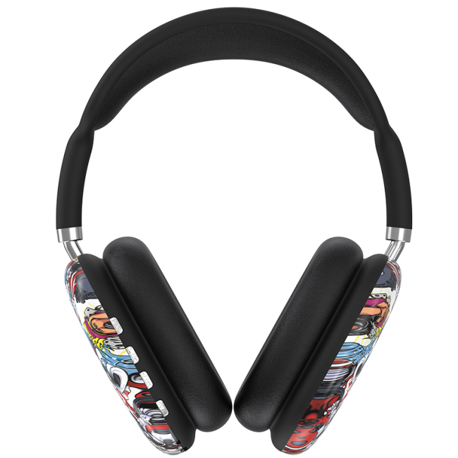 P9 Pro Max vezeték nélküli fejhallgató mikrofonfestékkel karácsonyi ajándék fejhallgató fülre sztereó hifi basszus fejhallgató