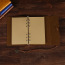 Cuaderno de cuero A6 A7 genuino vintage