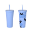 Testreszabott logó Új műanyag pohárpoharak Duplafalú műanyag átlátszó akril pohár szalmapohár Újrahasználható pohár