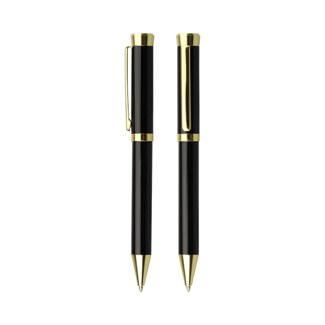 Bolígrafo de regalo personalizado de bolígrafo de metal de lujo de acero inoxidable promocional con grabado de logotipo