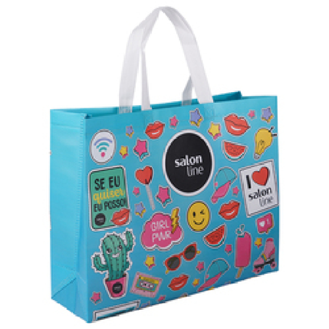 Promotion laminated non woven bag cute reusable shopping bag