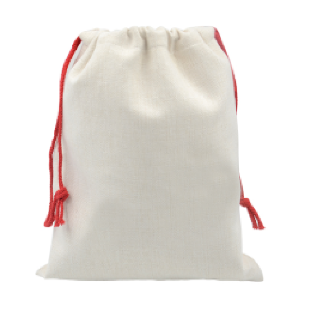 RubySub Льняной сублимационный Рождественский мешок Санты для рождественских подарков, сумка для конфет