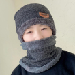 Kid Gray set:hat + scarf