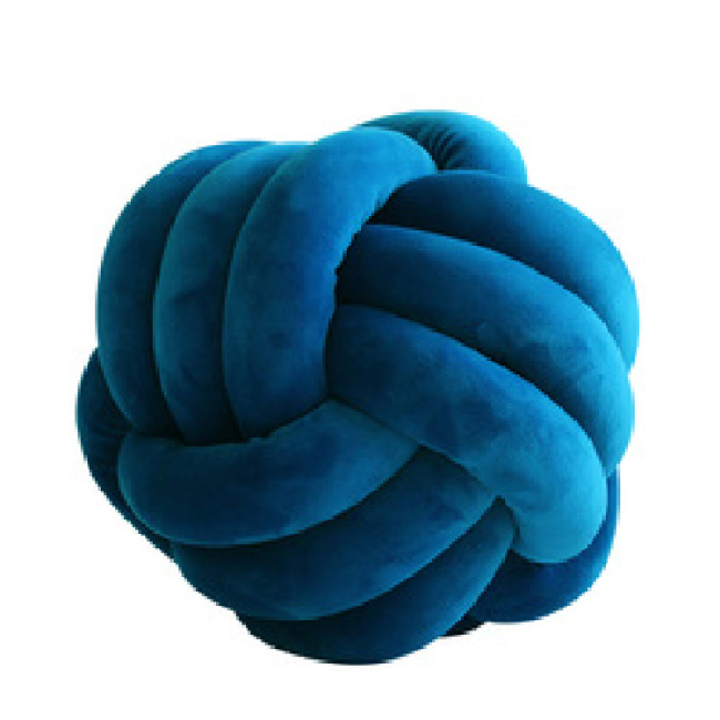 Soft  Velvet Round Throw Pillows Colorful Knot Ball Cushion For Children Babies Kids Animals
