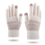 Warm Winter Cashmere Gloves Touch Screen Knitted Woolen Gloves Thick  Split Finger Jacquard Knit