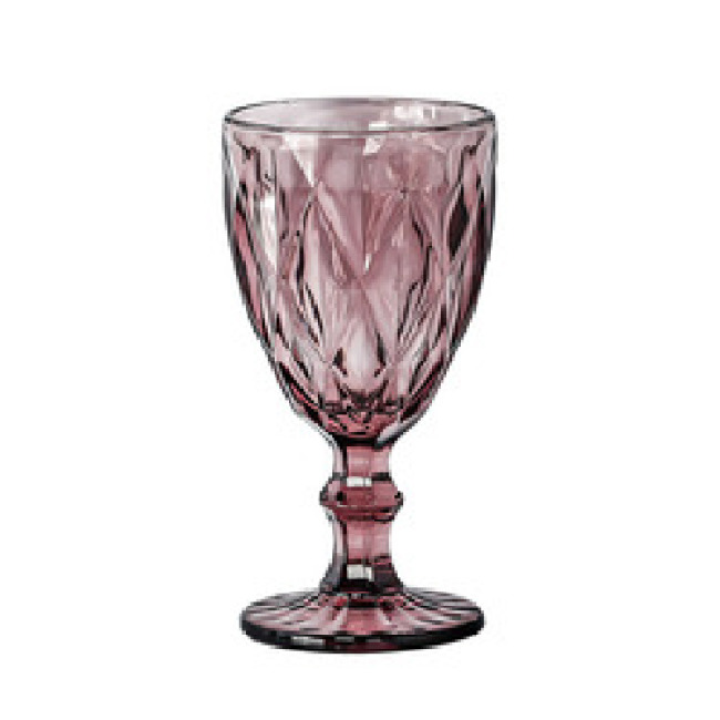 Hot Selling boho blue Champagne wine glass goblets cups vintage pink goblets becher