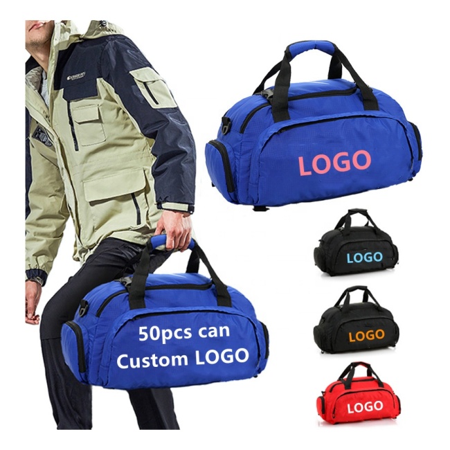 Мужской спортивный рюкзак с логотипом на заказ, водонепроницаемая дорожная сумка с отделением для обуви, модная спортивная сумка для женщин