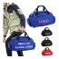 custom logo gym duffel backpack men custom waterproof travel bag with shoes compartment fashion gym bag for women