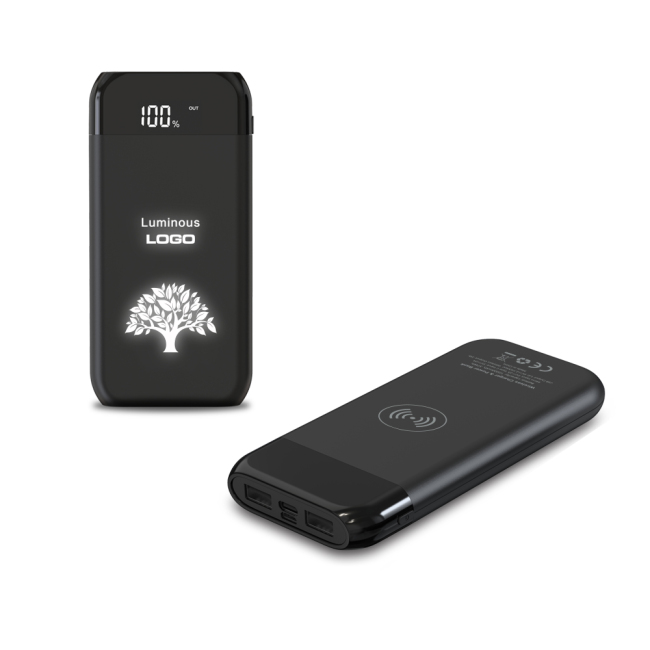 Мобильное зарядное устройство Power Bank Wireless 10000 мАч с цифровым дисплеем типа C Power Bank Портативный