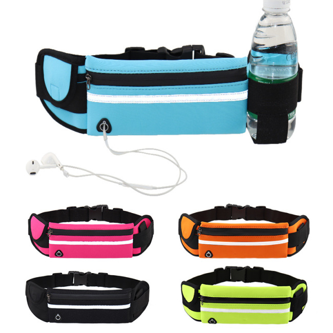 Bolsa de cintura para esportes ao ar livre corrida jogging à prova d'água para telefone bolsa de cintura elástica para fitness bolsa de cintura