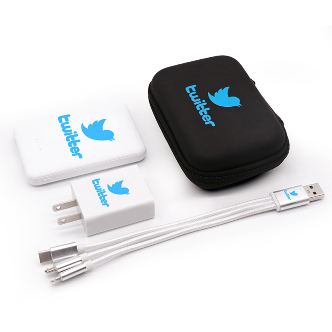 Tech Gift Set Usb Cable Power Bank Business Gift Set Promotion Gift Sets