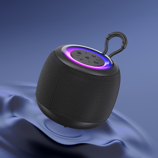 Mini Wireless Bluetooth Speaker Rechargeable With Rgb Led Lighting Powered By Battery