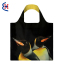 custom printed folding black luxury shopping bag eco-friendly reusable grocery bags
