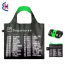 custom printed folding black luxury shopping bag eco-friendly reusable grocery bags