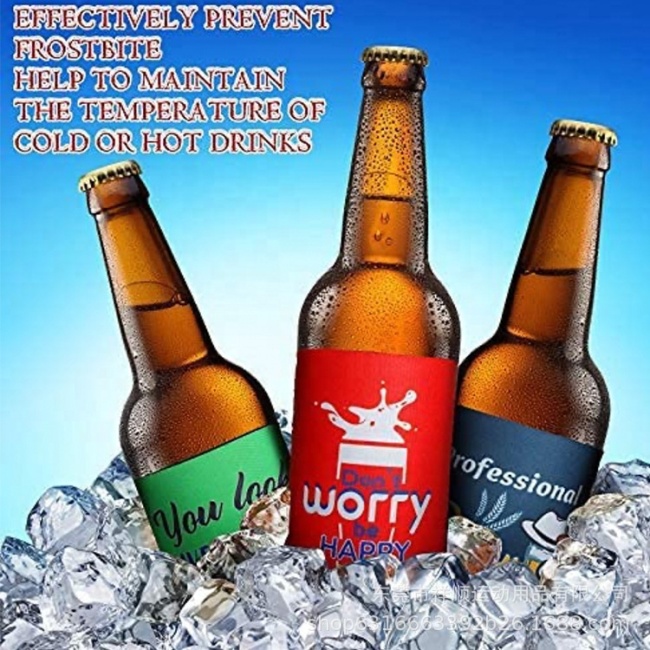 Preço de fábrica por atacado Suporte de garrafa de capa de espuma de neoprene personalizado Koozy Lata de cerveja Koozy Isolada Neoprene Slim Can Cooler Koozys
