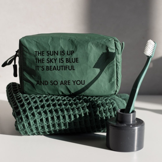 Индивидуальная складная сумка для туалетных принадлежностей Dupont, экологически чистая косметичка Tyvek, дорожная водонепроницаемая косметическая бумажная сумка для женщин
