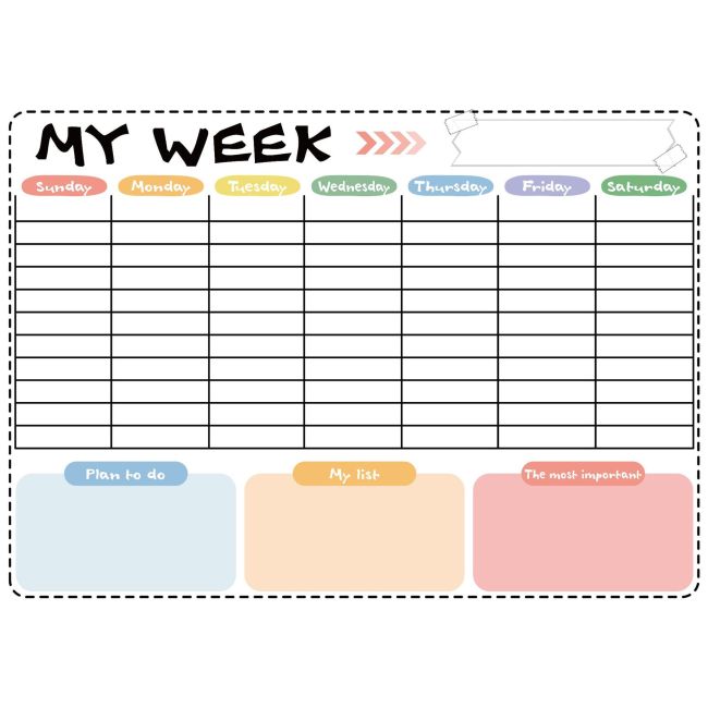 Dry Erase Calendar Whiteboard Calendar Planners Monthly Weekly Daily Calendar Set With Marker Fridge Magnet