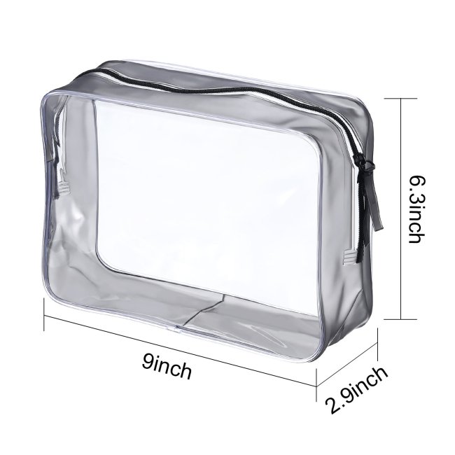 Cheap Customised Small PVC Makeup Cosmetic Waterproof Transparent Girls Women Toiletry Bag With Zipper