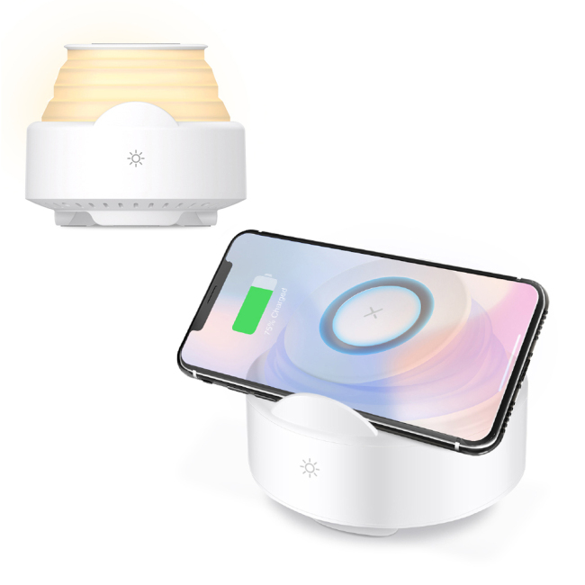 Speaker With Lamp,Desk Wireless Charger Speaker Oem Logo
