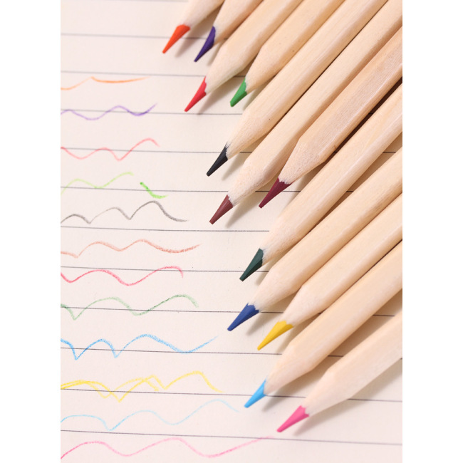12db színes ceruzakészlet 12db színes ceruza papírcsőben 6db színes ceruzakészlet