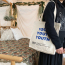 Material de algodón, bolso de señora para mujer, cestas, almacenamiento de cuerda, lona de 12 Oz, bolsa de compras personalizada de China
