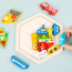 Blocos de quebra-cabeça de madeira para bebês, animais, frutas, quebra-cabeças, animais de desenho animado, brinquedos de tráfego, brinquedos educativos, quebra-cabeças para presentes infantis