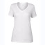 Camisetas femininas decote em V profundo sem marca camisetas femininas de alta qualidade 100% algodão para impressão