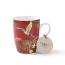 Taza de agua de café colorida de cerámica de venta Popular taza de té de flamencos con pájaro
