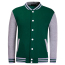 Wholesale Men Custom Cotton Fleece Baseball Jacket Blank No Hooded Varsity Jacket