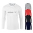 Fabricante preço barato poliéster em branco liso camisetas masculinas manga longa impressão por sublimação de logotipo personalizado camiseta unissex para homem